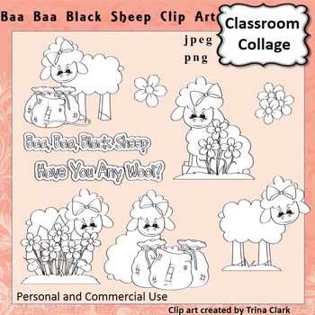 nursery rhyme clipart black and white