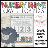 Baa Baa Black Sheep Craft | Nursery Rhyme Crafts | Nursery