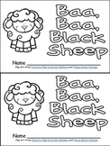 Baa, Baa, Black Sheep Book, Poster, & MORE- Pre-K & Kinder