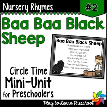 Baa Baa Black Sheep Preschool Craft - Pre-K Printable Fun