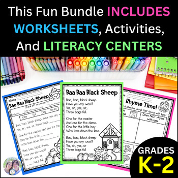 Baa Baa Black Sheep Nursery Rhyme Activities by First Tries and Sunny Skies