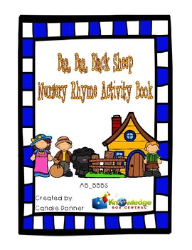 Preview of Baa, Baa, Black Sheep Nursery Rhyme Activity Book Freebie - FREE