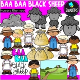 Baa Baa Black Sheep Nursery Rhyme Clip Art Set {Educlips Clipart}