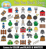 Baa Baa Black Sheep Storybook Doodles Clipart Set {Zip-A-D