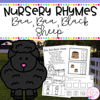 Preview of Baa, Baa, Black Sheep with a Home Connection and Stem Challenge