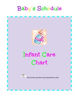 Preview of Baby's Schedule and Chore Chart