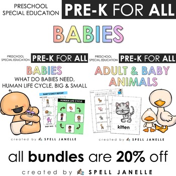Preview of Babies Unit BUNDLE (PREK FOR ALL)