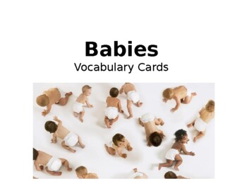 Preview of Babies Vocabulary Cards