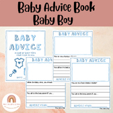 Baby Advice Book- Maternity Leave- BABY BOY BOOK