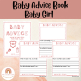 Baby Advice Book-Maternity Leave- Baby GIRL Book