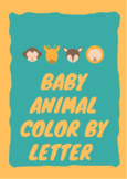 Baby Animal Color by Letter