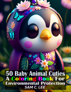 Preview of Baby Animal Cuties - 5 Printable Grayscale Coloring Page Collections + Fun Facts