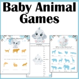 Baby Animal Matching Game- Babies and Mothers Printable Wo