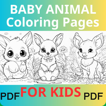coloring pages of baby animals for kids