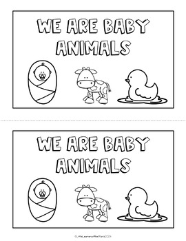 Preview of Baby Animals Emergent Reader
