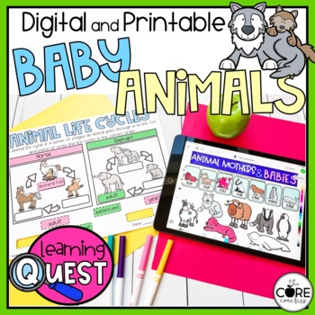 Preview of Baby Animals Digital Activities