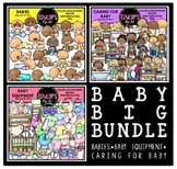 Baby Big Clip Art Bundle {Educlips Clipart}