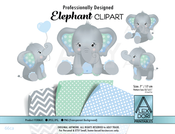 Baby Mint Elephant Baby Boy by adlydesigns