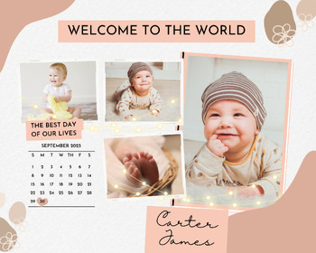 Preview of Baby Book- Neutral Pink