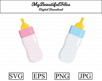 Download Baby Bottles Svg File For Your Project By Mybeautifulfiles Tpt