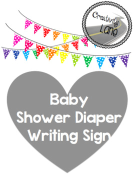 baby shower writing