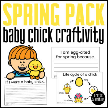 Preview of Baby Chick Craft | Life Cycle of a Chicken | Spring Writing