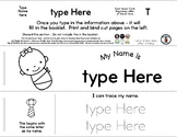 Baby - Editable Name Booklet w/ Beginning Letter - 3 Pg *oc1
