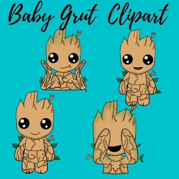 Baby Yoda Clipart by Mrs C's Digital Art