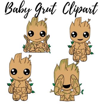 Baby Yoda Clipart by Mrs C's Digital Art