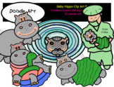 Baby Hippo Clip Art Pack