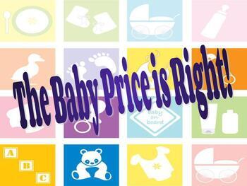 Preview of Baby Items Price is Right Game