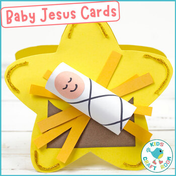 Preview of Baby Jesus Christmas Cards - Christmas Craft - Religious Christian Craft