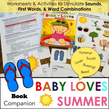 Preview of Baby Loves Summer Book Companion Toddlers & Preschool Early Intervention