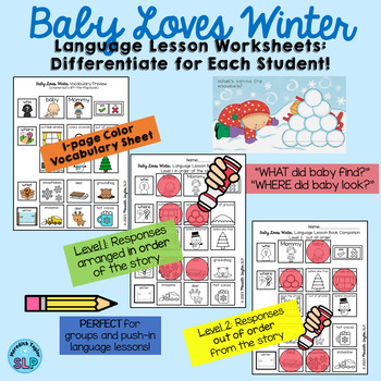 Baby Loves Winter Language Lesson Book Companion by Karen Katz | TPT