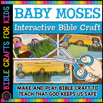 Preview of Baby Moses Craft | God Keeps Me Safe Birth of Moses Make & Play Bible Craft
