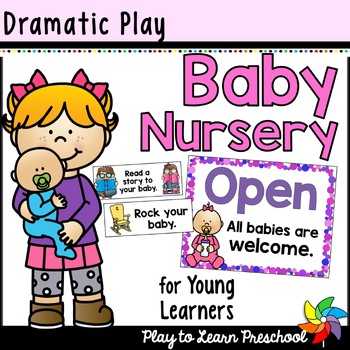 Preview of Baby Nursery Dramatic Play Family Pretend Play Printables for Preschool PreK
