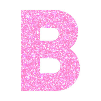 Baby Pink Glitter Lettering - Letters and Numbers Font Clip Art by Miss ...