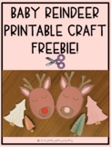 Baby Reindeer Printable Craft FREEBIE!