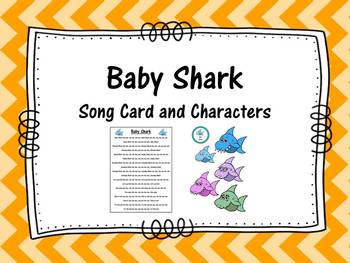 Baby Shark Song By Cherry Blossom Creations Teachers Pay Teachers