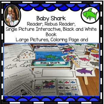 Preview of Baby Shark Circle Time Song,  Differentiated Book