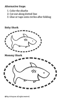 Baby Shark Family Craft Printable by Play and Purpose