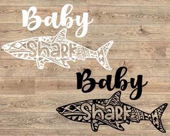 Download Baby Shark Tattoo Svg Clip Art Mandala Zentangle Mother S Day 1329s