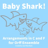Baby Shark! for Orff arranged in C & F for Glock, Soprano,