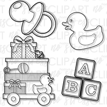 Buy Baby Shower Clipart Mint Green Baby Clipart Baby Clip Art Online in  India  Etsy