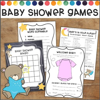 Preview of Baby Shower Games