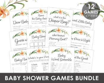 Preview of Baby Shower Printable Games