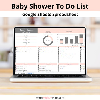 Preview of Baby Shower To Do List Google Sheets Spreadsheet