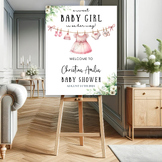 Baby Shower Welcome sign l Baby Girl Clothes l Baby Girl i