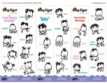 Preview of Baby Signs® Bookmarks