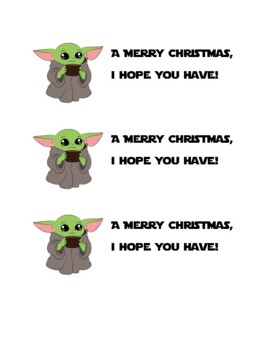 Baby Yoda Christmas Cards by HeyMrsHarrison | TPT